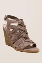 Fergalicious Howdy Distressed Wedge - Taupe