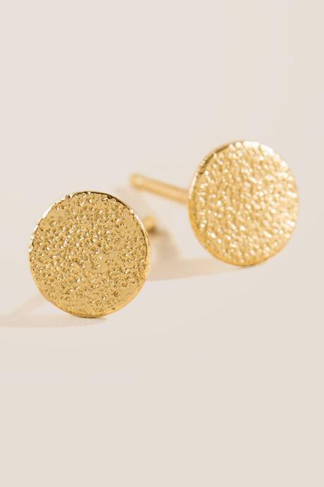 Francesca's Mirabelle Gold Disc Studs - Gold