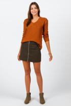 Francesca's Jacolyn Eyelet Sweater - Tortoise