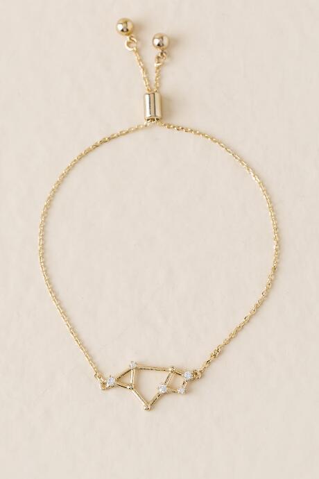 Francesca's Sagittarius Pull Tie Bracelet - Gold