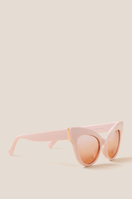 Francesca's Pageant Cat Eye Sunglasses - Blush