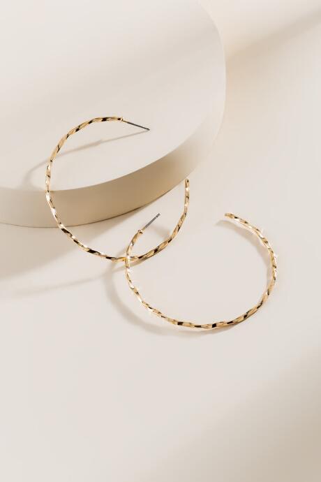 Francesca's Ximena Hoop Earrings - Gold