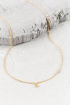 Francesca's S 14k Initial Necklace - S
