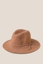 Francesca's Rydel Chenille Panama Hat - Camel