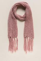 Francesca's Zora Metallic Oblong Scarf - Rose