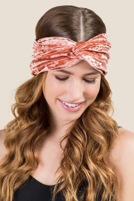 Francesca's Esperanza Knotted Headband In Rust - Rust