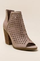 Francesca's Vara Peep Toe Shootie - Blush
