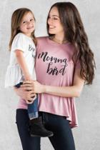 Francesca's Mama Bird Graphic Tee - Mauve