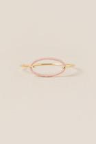 Francesca's Renata Thread Wrapped Bangle In Blush - Blush