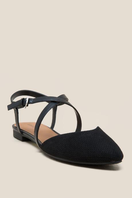 Indigo Rd. Genetica Perforated Strappy Flat - Black
