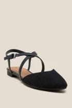 Indigo Rd. Genetica Perforated Strappy Flat - Black