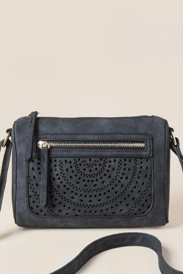 Francescas Nyla Medallion Crossbody - Black