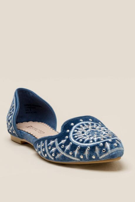 Restricted Geisha D'orsay Flat - Blue