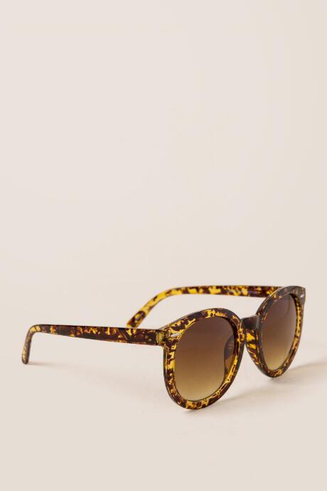 Francescas Margot Round Sunglasses - Brown