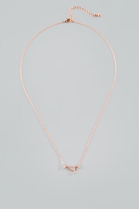 Francesca's Leo Constellation Pendant Necklace - Rose/gold