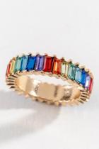Francesca's Kelsey Baguette Ring In Rainbow - Multi