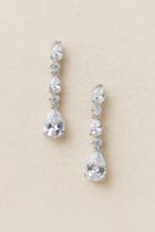 Francesca's Opaline Cubic Zirconia Drop Earring - Crystal