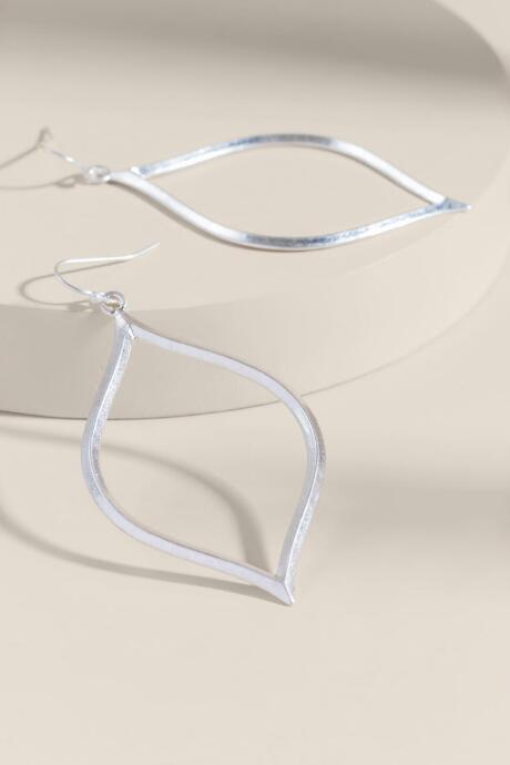 Francesca's Isabella Open Filigree Drop Earrings - Silver