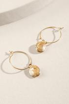 Francesca's Hannie Locket Hoop Earring - Gold