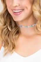 Francesca's Meadow Beaded Floral Choker - Multi