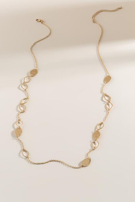 Francesca's Bria Marquis Station Necklace - Gold