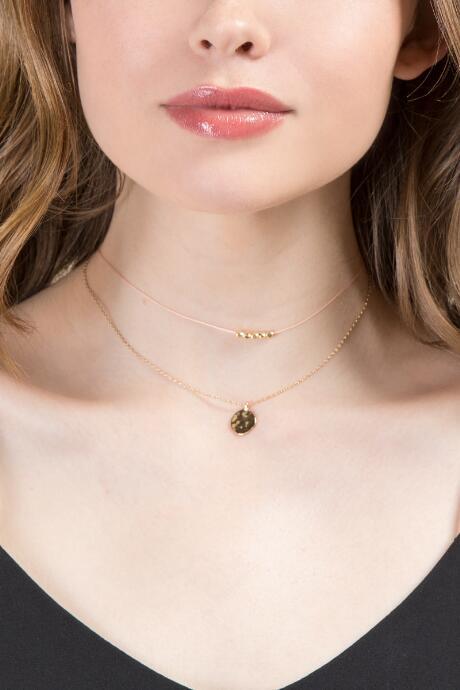 Francesca's Victoria Layered Choker - Crisp Champagne
