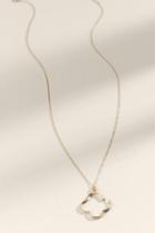 Francesca's Brenna Quadrifoil Pendant Necklace - Gold