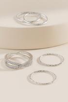 Francesca's Carrie Silver Ring Set - Silver