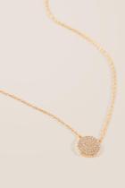 Francesca's Ripley Pendant Necklace In Gold - Gold