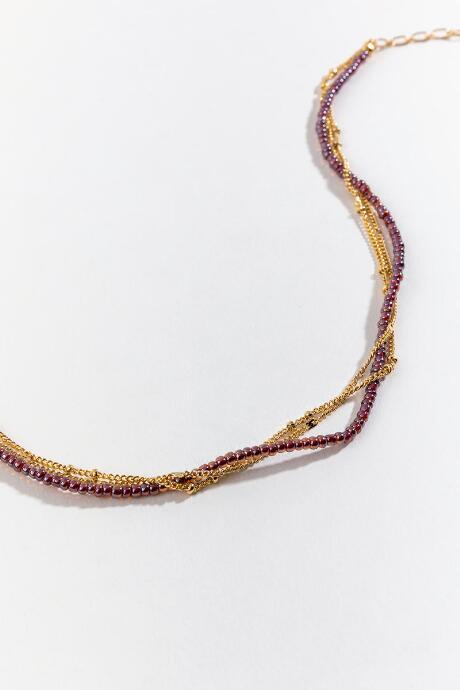 Francesca's Demi Beaded Choker - Wine