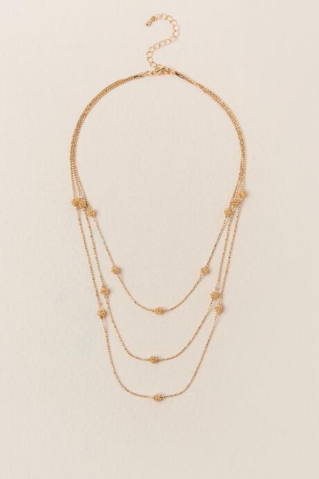 Francesca Inchess Lydia Delicate Layered Necklace - Gold