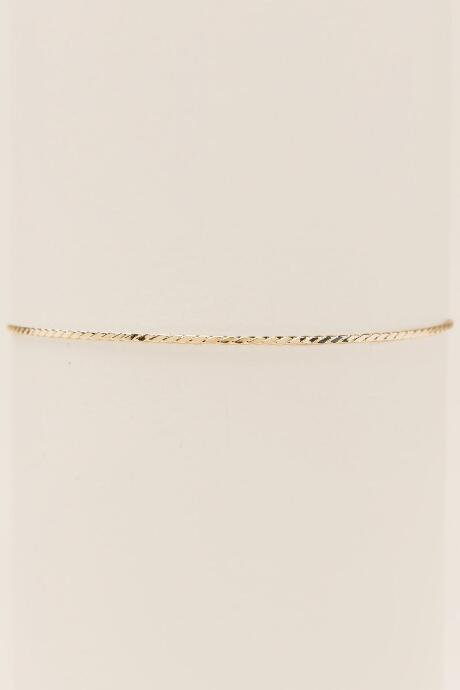 Francesca's Kara Thin Collar Choker - Gold