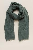 Francesca's Nona Mineral Wash Star Scarf - Dark Olive