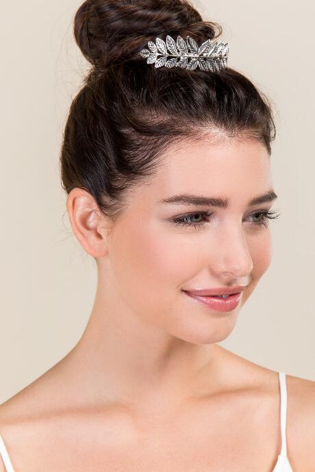 Francesca's Ula Leaf Bun Pin - Silver