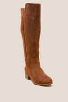 Francesca Inchess Pull On Solid Hi Shaft Boot - Cognac