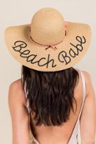 Francesca's Beach Babe Tassel Sun Hat - Tan