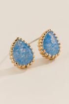 Francesca's Matilda Blue Cubiz Zirconia Stud - Blue