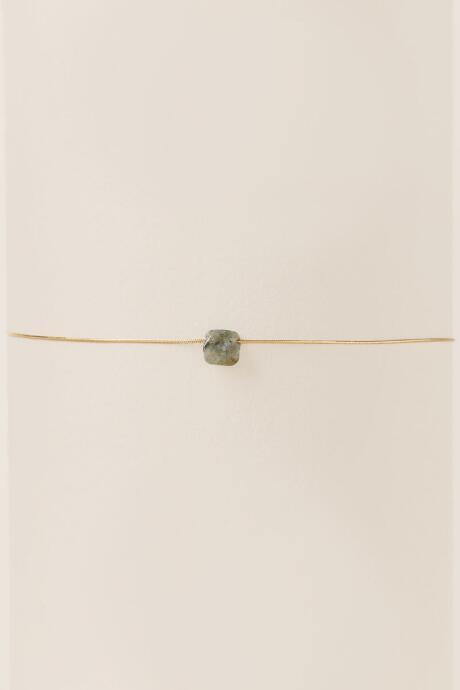 Francesca's Adela Labradorite Wire Choker - Olive