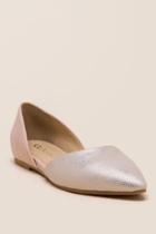 Cl By Laundry Metallic D'orsay Flat - Rose/gold
