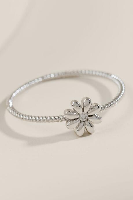 Francesca's Becky Flower Ring - Silver