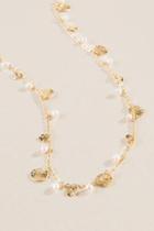 Francesca Inchess Avalon Pearl Necklace - Gold