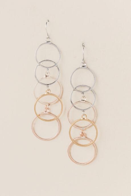 Francesca Inchess Ellie Orbital Earrings - Mixed Plating