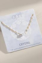 Francesca's April Crystal Birthstone Necklace - Clear