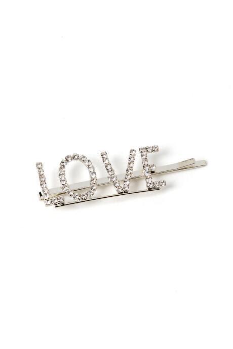Francesca's Rae Rhinestone Bobby Pin - Silver