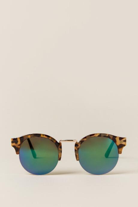 Francesca's Tort Rimmed Sunglasses - Tortoise