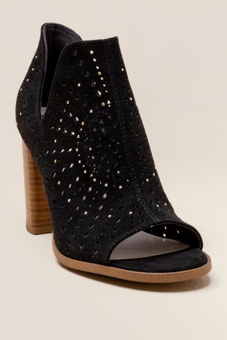 Fergalicious Reno Peep Toe Shootie - Black