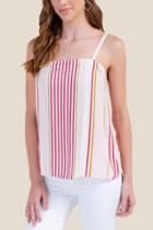 Fire Div Of Topson Downs Of Ca, Inc Ivy Stripe Tank Top - Sand