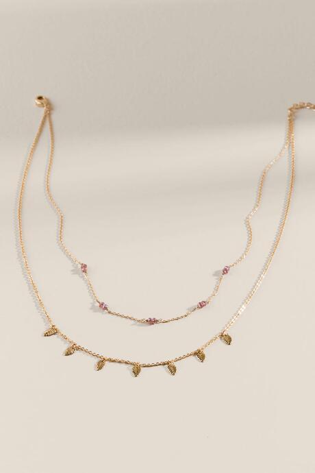 Francesca's Piper Layered Necklace - Purple