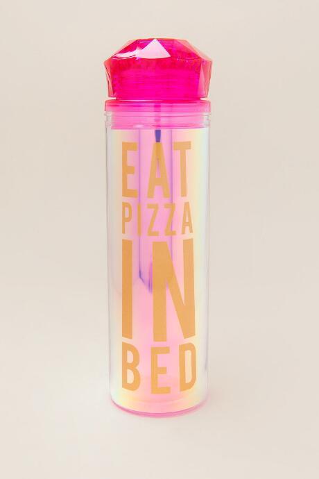 Francesca Inchess Eat Pizza In Bed Water Bottle