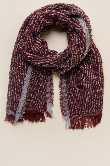 Francesca's Elena Pocket Oblong Scarf - Burgundy